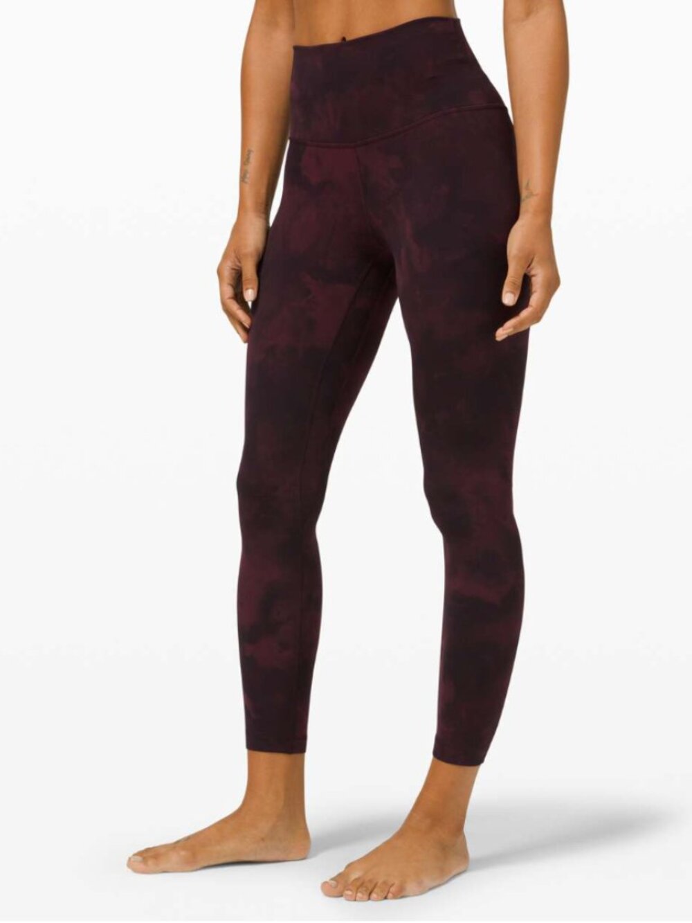 Lululemon Align Pant 25” Diamond Dye Cassis Black – Size 4